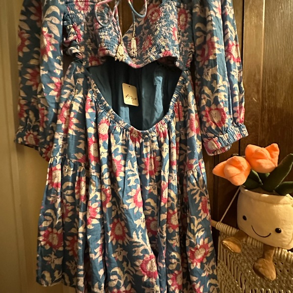 NWT Large Free People Sasha mini dress- river combo - Picture 11 of 14